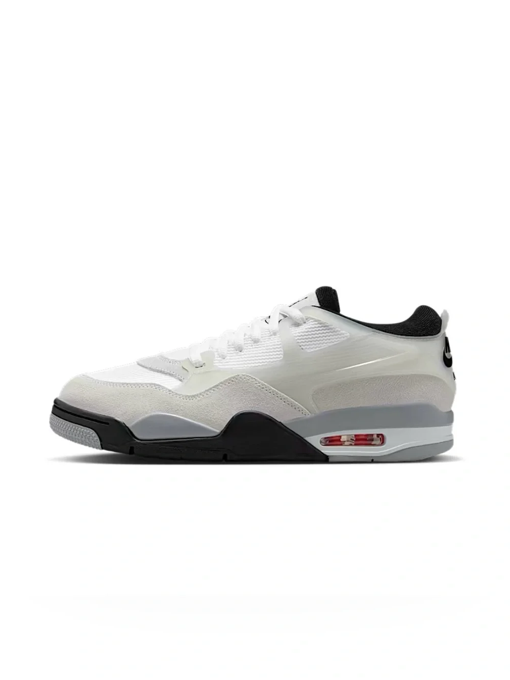 Jordan 4 RM White Light Smoke Grey Black Men's Shoes FQ7939-108